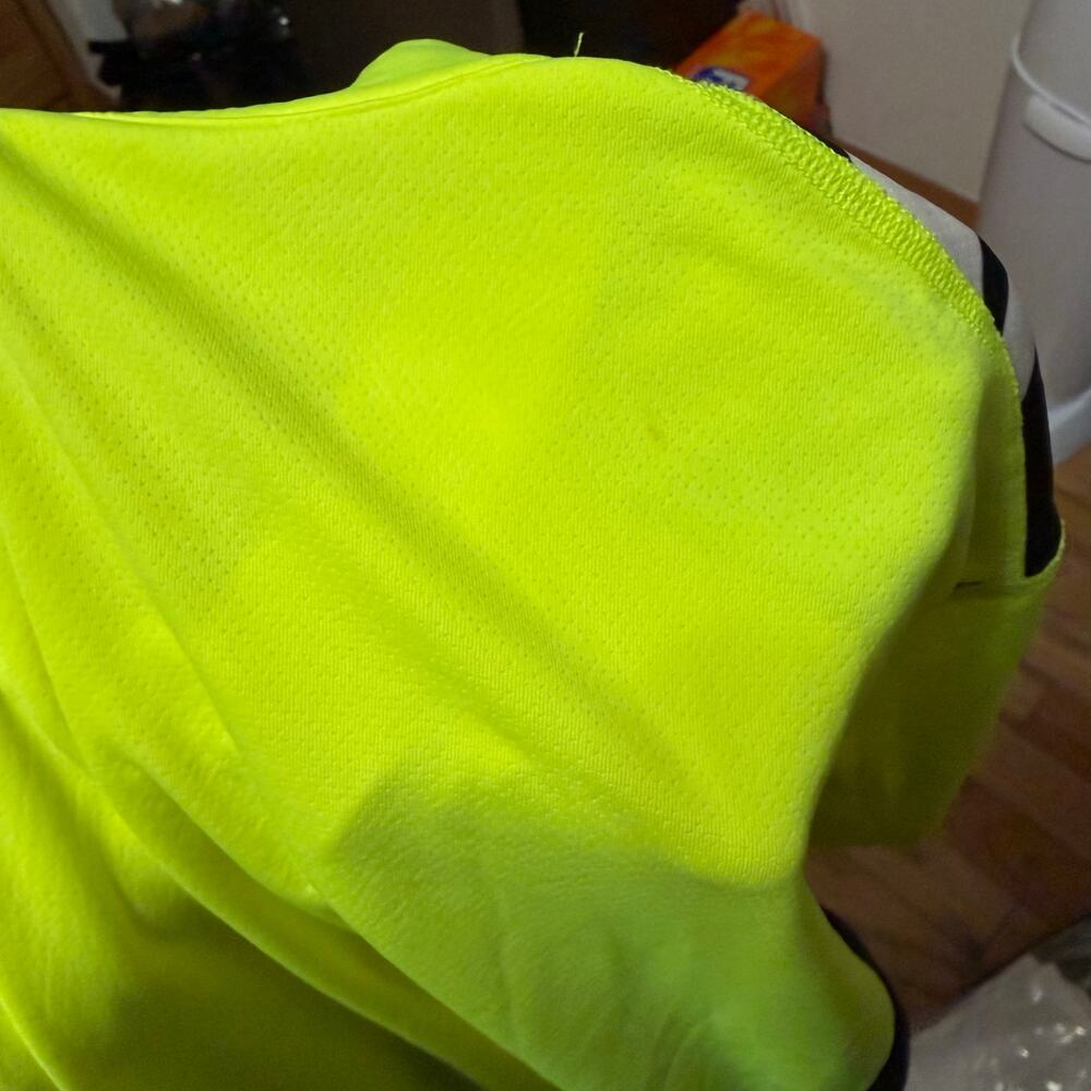 Men’s pearl Izumi bright yellow cycling jersey sz XXL biking activewear reflectv - Picture 7 of 9